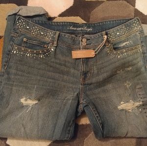 American Eagle Limited Edition Cropped Jean 18 NWT